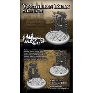 🔥มีของพร้อมส่ง🔥 Wyrd Miniatures Malifaux Wyrdscapes Victorian 50mm Base WYRWS003 โมเดลพลาสติก ต้องประกอบทำสีเอง