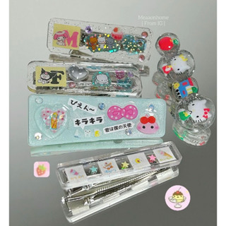 My Melody Kuromi: Sanrio Sanx hair clips, handmade with love &lt;3 กิ๊ฟหนีบผม