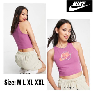 รอพรี 4 วัน✅ Nike 💯จาก 990฿ เสื้อครอป Crop Top เสื้อครึ่งตัว เสื้อตัวสั้น Nike เสื้อโชว์เอว เสื้อโยคะ เสื้อคลุมบรา