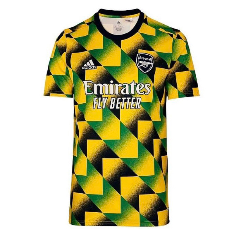[📢พร้อมส่ง] [ป้ายไทย🇹🇭] [ของแท้💯] Adidas Arsenal Celebrate Jamaican Fans  Pre-Match Jersey 2022/23 เสื้อฟุตบอล อาร์เซนอล