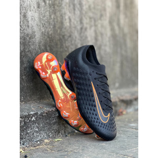 รองเท้าฟุตบอล Nike Phantom Ultra Venom FG - Black/Bright Citrus LIMITED EDITION มีบริการเก็บเงินปลายทาง