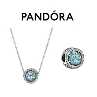 Pandora sparkling glacier blue charm แท้100%