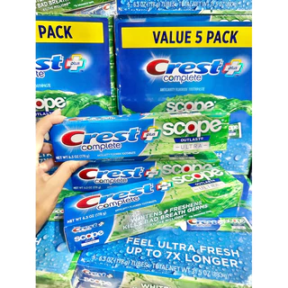 [EXP ปี 29]พร้อมส่ง🇺🇸 ยาสีฟันอเมริกา CREST COMPLETE SCOPE OUTLAST ULTRA, Prohealth Advanced , Crest 3D White