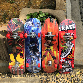 สเก็ตบอร์ด Skateboards ขนาด80*20*10cm สเก็ตยอร์ล้อมีไฟ ล้อPUกระพริบ ผู้เริ่มต้นเล