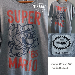 pshirtvingtage เสื้อยืดวินเทจ เสื้อยืดมือสอง T-Shirt Vingtage ลายการ์ตูน Super Mario Bros ซูเปอร์มาริโอ้ มือสอง