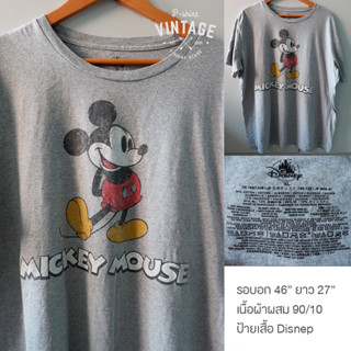 pshirtvingtage เสื้อยืดวินเทจมือสอง ลาย Mickey Mouse งานป้าย Disney