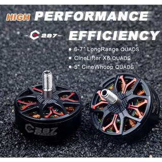 [มอเตอร์] 4ลูก Axisflying Fpv Brushless Motor C287 2807.5 1350KV 1750KV For 7inch LongRange / Cinematic Shooting Drone