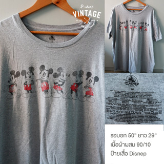 pshirtvingtage เสื้อยืดวินเทจมือสอง ลาย Mickey Mouse งานป้าย Disney