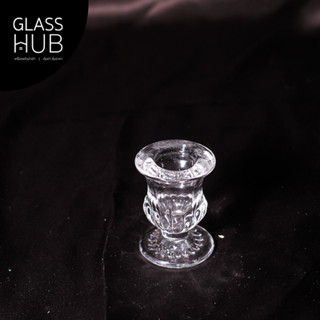 GLASS HUB - (LYNX) ROUND CANDLE STAND  - เชิงเทียนแก้ว เชิงเทียนคริสตัล ใช้สำหรับตั้งเทียน ประกอบพิธีทางศาสนา ตกแต่งห้อง