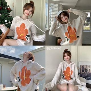 พร้อมส่ง🍑 เสื้อ เสื้อแขนยาว สไตล์เกาหลี เสื้อฮู้ด สเวตเตอร์ เสื้อน่ารัก เนื้อผ้าใส่สบาย ดูดี ตัวนี้เป็นเอฟวรี่เดย์ลุค