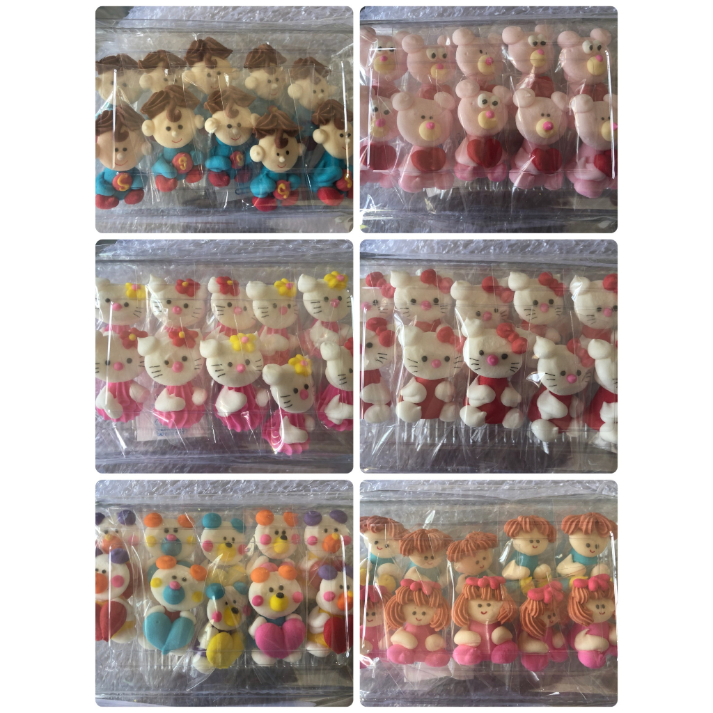 ตุ๊กตาน้ำตาลไอซิ่ง ตัวหยอดใหญ่ 10 ตัว/แพ็คหลายรูปแบบ (พร้อมส่ง)C10/1(สินค้าตามรูป)