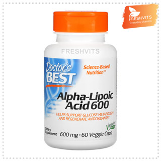 Doctors Best,Alpha-Lipoic Acid, 600 mg, 60 Veggie Caps