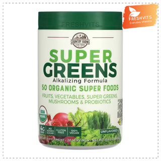 Country Farms,Super Greens, Alkalizing Formula, Unflavored, 10.6 oz (300 g)