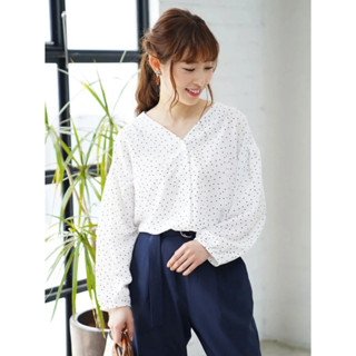 🍭Chocol Raffine dot blouse