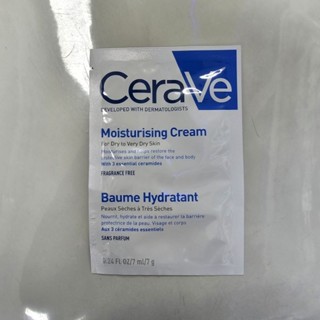 Cerave moisturizing creme 7ml ผลิต 1/6/22