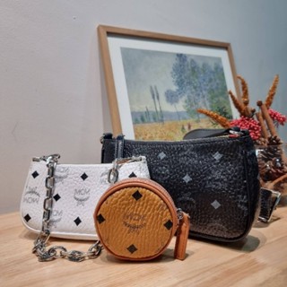 M.C.M AREN CROSSBODY POUCH TRIO