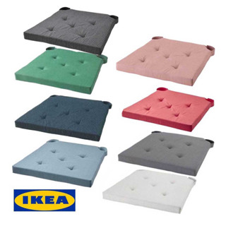 IKEA JUSTINA เบาะรองนั่ง มียึดเบาะกับเก้าอี้ 42x40x4 ซม