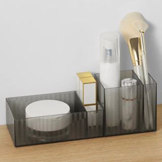 IKEA LILLSTUGA กล่องใสของ  กล่องแบ่งช่อง ชุด 2 ชิ้น