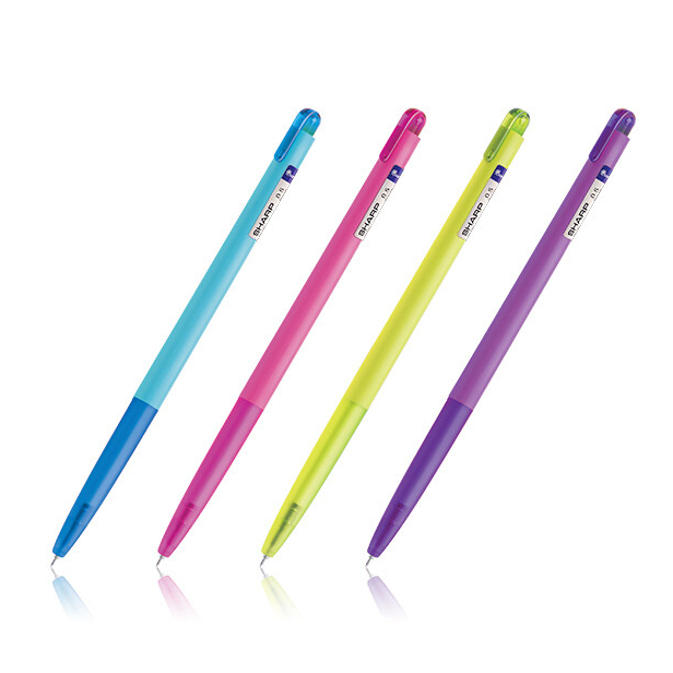 ปากกาเจล ปากกา หมึกเจลสีน้ำเงิน Quantum Sharp (ชาร์ป ควอนตัม) 0.5m (คละสี) [S24]