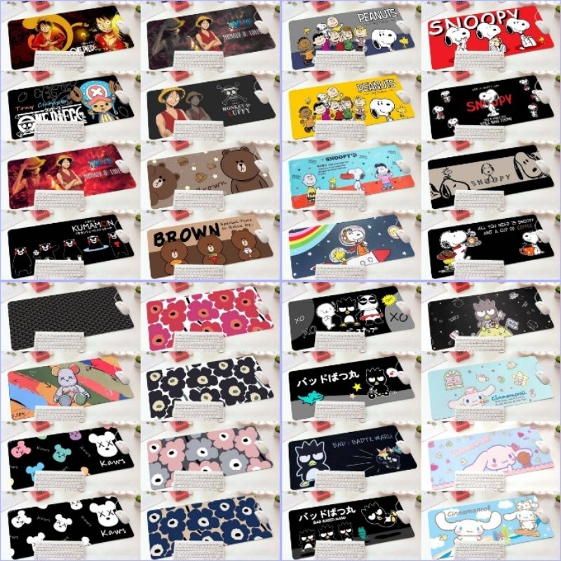 พร้อมส่งในไทย⭐️แผ่นรองแป้นพิมพ์ รองคีย์บอร์ด ปูโต๊ะ หนานุ่ม แบบยาว