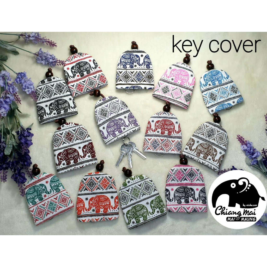 ขายส่ง key cover ที่เก็บพวงกุญแจลายช้าง ทรงระฆัง ของฝากของที่ระลึกเชียงใหม่ ของชำร่วย สินค้าทำมือ จากผู้ผลิต พร้อมส่ง