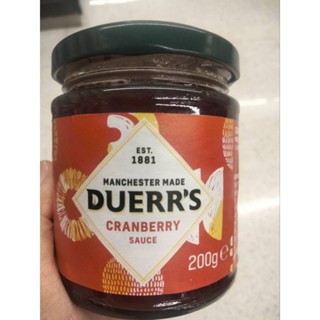 Duerrs  Cranberry Sauce แครนเบอร์รี่ ซอส 200กรัม ราคาพิเศษ