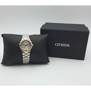 นาฬิกา CITIZEN WOMENS EM0834-51A ECODRIVE SWAROVSKI CRYSTAL พร้อมกล่อง (ใหม่มีตำหนิ)