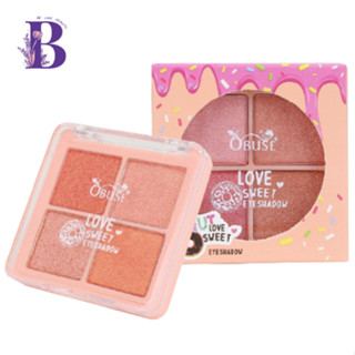 OB-1441 Obuse Donut Love Sweet Eyeshadow อายเเชโดว์ 4 เฉดสี