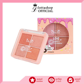 OB-1441 Obuse Donut Love Sweet Eyeshadow อายเเชโดว์ 4 เฉดสี