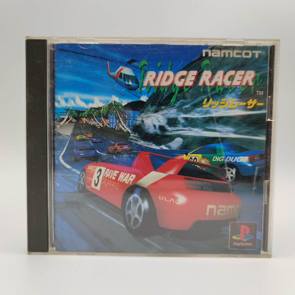 RIDGE RACER เล่นได้ แผ่นสภาพดี แผ่นแท้ PlayStation [PS1] มีกล่องใสสวม พร้อมให้เก็บสะสาม