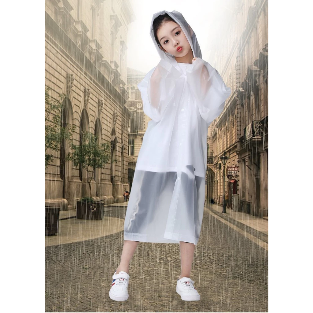 ชุดเสื้อกันฝนเด็ก 03FJ วัสดุ PVC ขนาด 110x55cm thumbnail 3