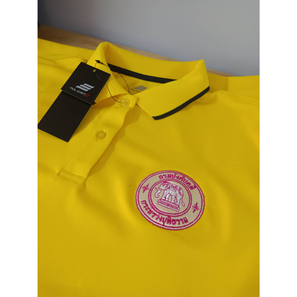 เสื้อโปโลกรมบังคับคดี เสื้อโปโลผ้าcool ชายมีกระเป๋า หญิงไม่มีกระเป๋า