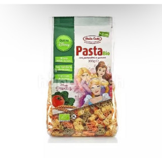 พาสต้ารูปเจ้าหญิง แท้100% Disney princess pasta tomato&amp;spinach พาสต้าจากมะเขือเทศ&amp;ผักโขม300กรัมจากอิตาลี🇮🇹