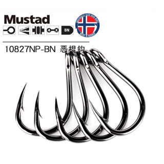 1-2 วัน(ส่งไว ราคาส่ง) อุปกรณ์ตกปลา  เบ็ดตกปลา Mustad    fishing hook  MUSTAD 10827NP【555 Mall】