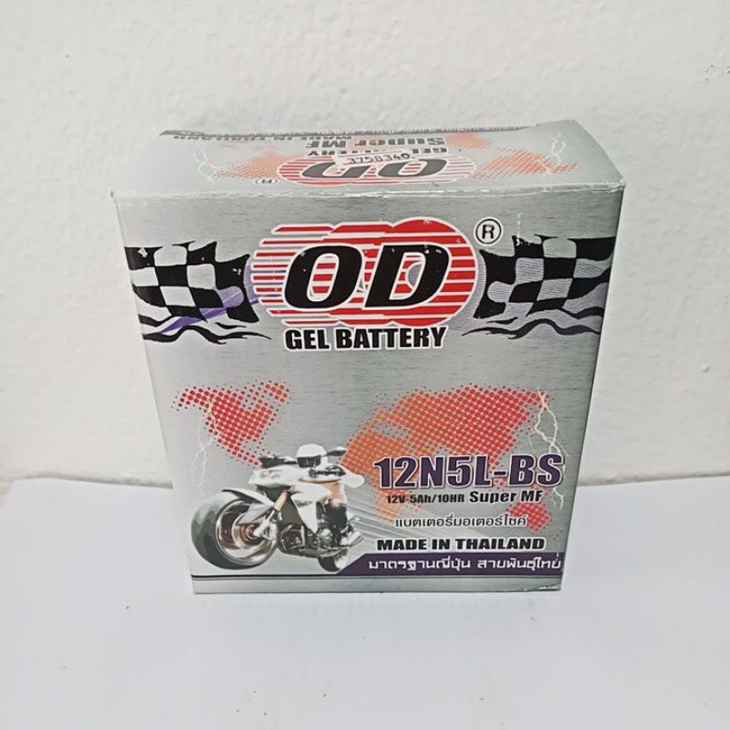 OD GEL BATTERY 12N5L-BS (12V-5Ah/10HR) Super MF