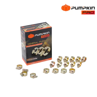 PUMPKIN เข็มขัดรัดท่อ [ เหล็กทอง ] เข็มขัดรัดสายยาง แคลมป์รัดท่อ รัดสาย มีให้เลือก 15 ขนาด เกรดเหล็กทองเหลืองไม่เกิดสนิม
