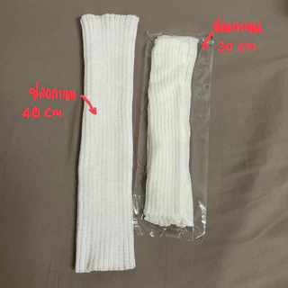 สินค้าพร้อมส่ง ❣️ (P03/P04) ถุงมือยาว ปลอกแขนสีขาว ฮาราจูกุ ถุงมือ jk แบบมีรูตรงนิ้วสำหรับใส่แขนโดยเฉพาะ