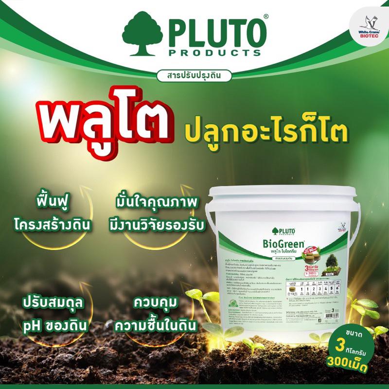 ส่งฟรี พลูโตถัง300เม็ด 📍ขนาด3กิโลกรัม(ของแถมจุกๆ)