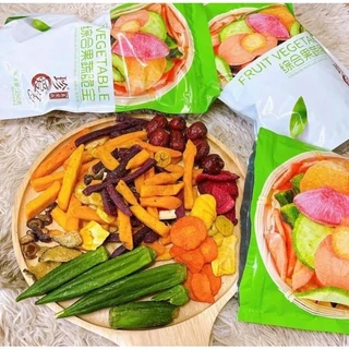 📌ส่งด่วน🔥ผักอบกรอบเขียว และผลไม้อบกรอบ🥦 12 ชนิด ขนาด 250 กรัม
