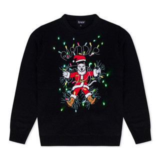 SLUM LTD - RIPNDIP H22 Electrifying Santa Knit Sweater Black