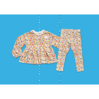 ✅ [6-7Y] Peppa Pig Blouse With Leggings Set เสื้อแขนยาวจั้ม และกางเกงเลคกิ้ง เปปป้า พิก