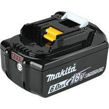 แบตเตอรี่ ลิเธียมไออน 18V มากี่ต้า MAKITA รุ่น BL1860B 6.0แอมป์ พร้อมไฟ LED 4 ระดับ