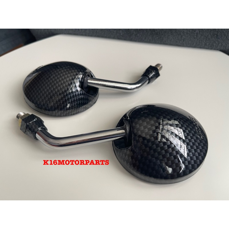 กระจกแต่ง ทรงกลม SPORT TR-S คาร์บอน เคฟล่า # TW BRAND