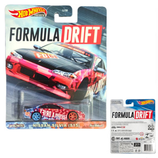 โมเดลรถเหล็ก Hotwheels NISSAN SILVIA (S15) FORMULA DRIFT PREMIUM ล้อยาง