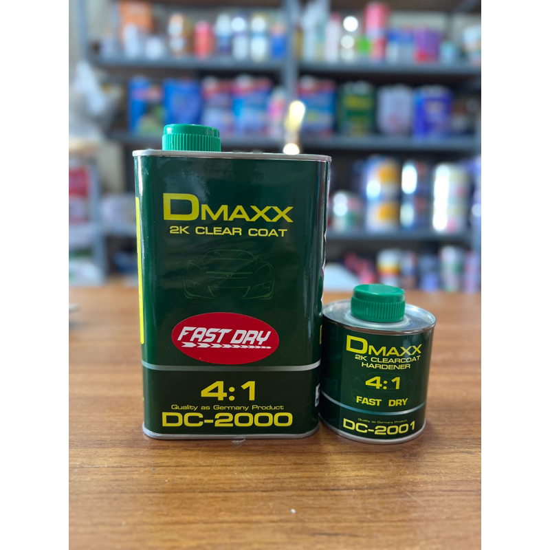 แลคเกอร์แพลน เคลียร์ 2K 4:1 D MAXX (DC-2000) เนื้อ 3.785 + ฮาร์ท 0.946 ลิตร