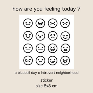 สติกเกอร์ how are you feeling today?