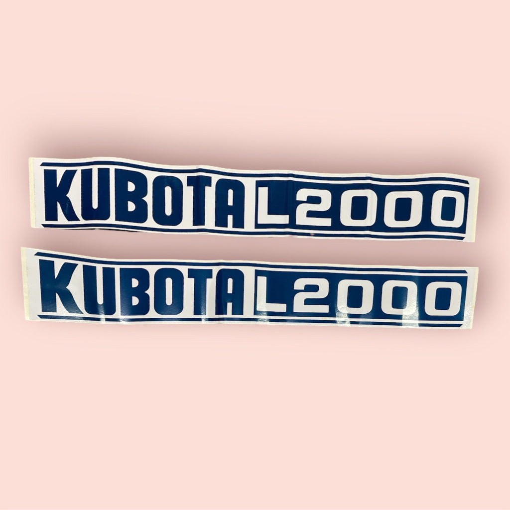Sticker KUBOTA สติ๊กเกอร์ติดรถไถ คูโบต้า รุ่น L2000 (9010000100231)