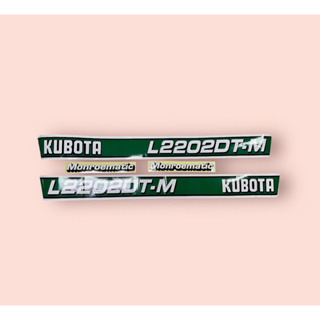Sticker KUBOTA สติ๊กเกอร์ติดรถไถ คูโบต้า รุ่น L2202DT-M (9010000100242)