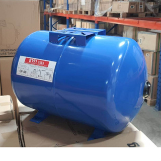 ถังแรงดัน Pressure Tank ยี่ห้อ TARA ธารา รุ่น CF-60 ขนาด 60 ลิตร/Litre diaphragm ไดอะแฟรม ทรงนอน