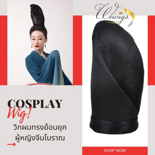 Cosplay Wig วิกผมแฟนซี ทรงผมผู้หญิงย้อนยุค ใช้สำหรับงานแสดงโชว์ AT